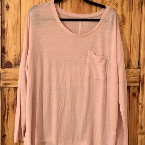 Old navy long sleeve boyfriend pocket t